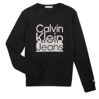 material Boy sweaters Calvin Klein Jeans BOX LOGO SWEATSHIRT Black