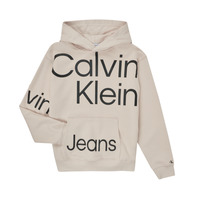 material Boy sweaters Calvin Klein Jeans BOLD INSTITUTIONAL LOGO HOODIE White