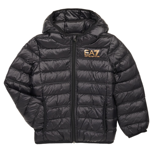 Emporio Armani EA7 DOWN JACKET Black - Fast delivery | Spartoo Europe ! -  Clothing Duffel coats Child 158,00 €
