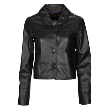 material Women Leather jackets / Imitation leather Oakwood GRACE Black