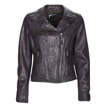 material Women Leather jackets / Imitation leather Oakwood CLIPS 6 Violet