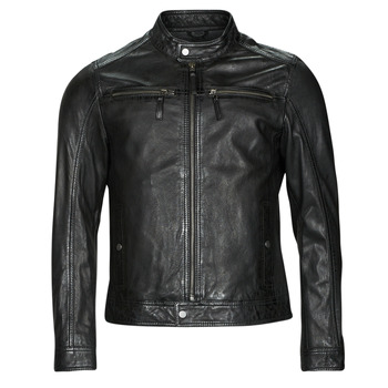 Clothing Men Leather jackets / Imitation leather Oakwood GILLES 6 Black