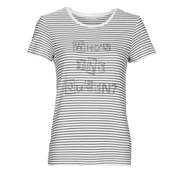 Clothing Women short-sleeved t-shirts Ikks BV10145 Ecru