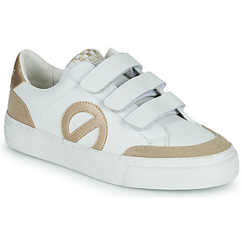 Shoes Women Low top trainers No Name STRIKE STRAPS White / Gold