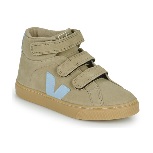 Shoes Children High top trainers Veja SMALL ESPLAR MID Beige / Blue