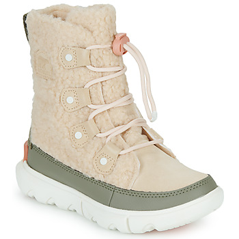 Shoes Girl Snow boots Sorel YOUTH SOREL EXPLORER COZY Beige