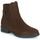 Shoes Women Mid boots Tommy Hilfiger Coin Suede Flat Boot Brown