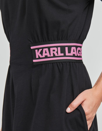 Karl Lagerfeld JERSEY DRESS W/LOGO WAIST Black