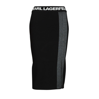 material Women Skirts Karl Lagerfeld LIGHTWEIGHT KNIT SKIRT Black
