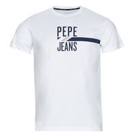 Clothing Men short-sleeved t-shirts Pepe jeans SHELBY White