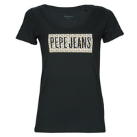 Clothing Women short-sleeved t-shirts Pepe jeans SUSAN Black