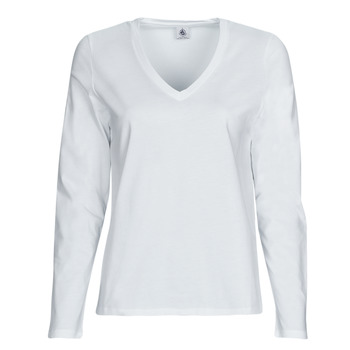 material Women Long sleeved shirts Petit Bateau A05UO White