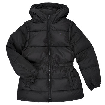 Clothing Girl Duffel coats Tommy Hilfiger KG0KG06690-BDS Black