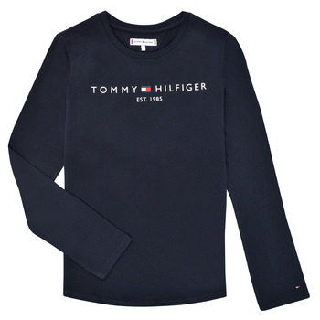 Clothing Girl Long sleeved shirts Tommy Hilfiger ESSENTIAL TEE L/S Marine