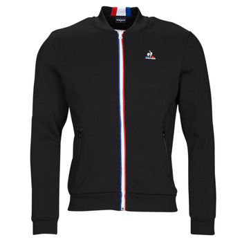 Clothing Men Jackets Le Coq Sportif TRI FZ SWEAT N 1 Black