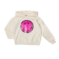 Clothing Girl sweaters Desigual ROJO White / Pink / Yellow