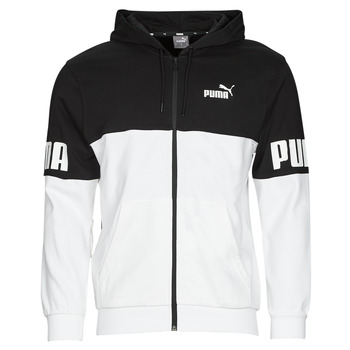 Clothing Men sweaters Puma PUMA POWER COLORBLO Black / White