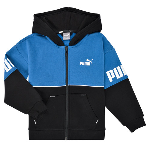 Fast COLORBLOCK Spartoo € POWER Europe sweaters - Blue Child ! delivery ZIP FULL PUMPA | Black - 44,00 Puma / Clothing