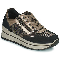 Shoes Women Low top trainers IgI&CO DONNA ANISIA Black / Gold