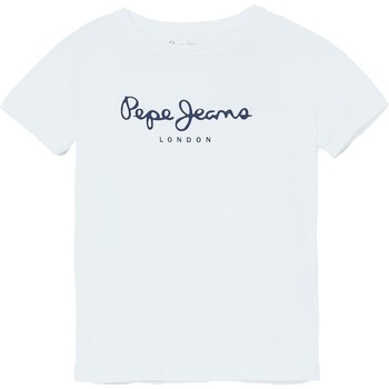 Clothing Boy short-sleeved t-shirts Pepe jeans ART White