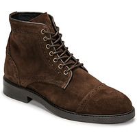 Shoes Men Mid boots Selected SLHBLAKE SUEDE BROGUE BOOT Brown