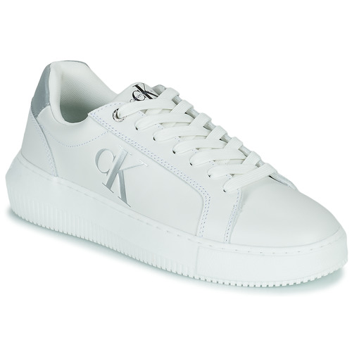 Calvin Klein Jeans CHUNKY CUPSOLE LACEUP LOW ESS M White - Fast delivery |  Spartoo Europe ! - Shoes Low top trainers Women 114,40 €