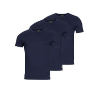 Clothing Men short-sleeved t-shirts Polo Ralph Lauren CREW NECK X3 Marine / Marine / Marine