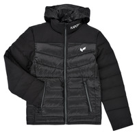 Clothing Boy Duffel coats Kaporal MIKI Black / Grey