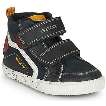 Shoes Boy High top trainers Geox B KILWI BOY C Black