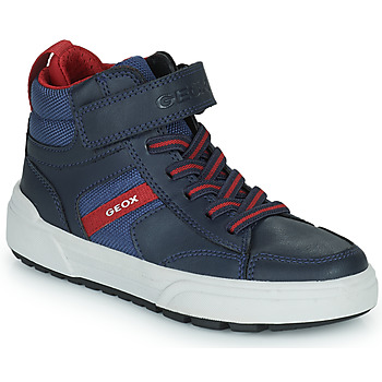 Shoes Boy High top trainers Geox J WEEMBLE BOY A Marine / Red