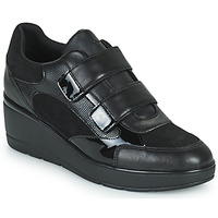 Shoes Women Low top trainers Geox D ILDE C Black