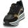 Shoes Women Low top trainers Geox D KENCY B Black / Gold