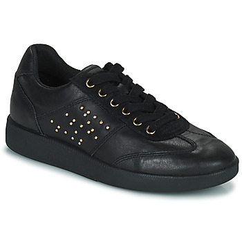 Shoes Women Low top trainers Geox D MELEDA A Black