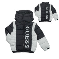 Clothing Children Duffel coats Guess H2BJ01-WF090-JBLK Black / White