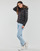 Clothing Women Duffel coats Tommy Jeans TJW QUILTED TAPE HOODED JACKET Black