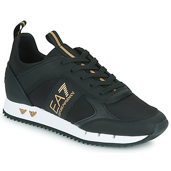 Shoes Low top trainers Emporio Armani EA7 LACES U Black / Gold