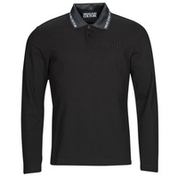material Men long-sleeved polo shirts Versace Jeans Couture  Black / White