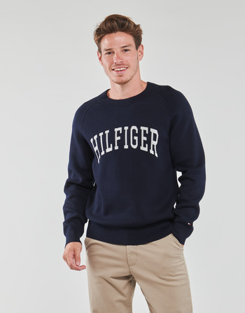 material Men sweaters Tommy Hilfiger VARSITY GRAPHIC CREW NECK Marine