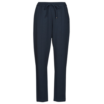 material Women Wide leg / Harem trousers Tommy Hilfiger KNITTED TAPERED PULL ON PANT Marine