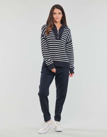 material Women Wide leg / Harem trousers Tommy Hilfiger KNITTED TAPERED PULL ON PANT Marine