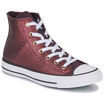 Shoes Women High top trainers Converse Chuck Taylor All Star Forest Glam Hi Bordeaux