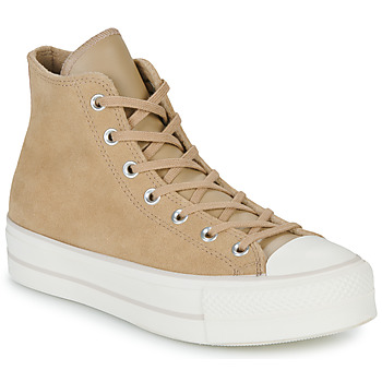 Shoes Women High top trainers Converse Chuck Taylor All Star Lift Cozy Utility Hi Beige