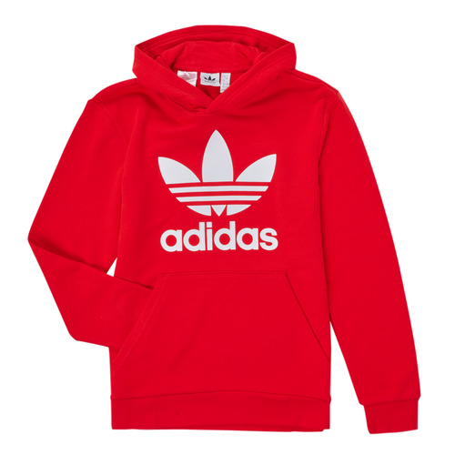 adidas Originals TREFOIL HOODIE Red - Fast delivery