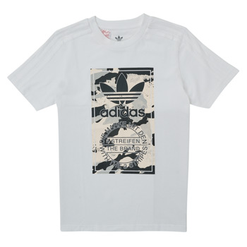 Clothing Boy short-sleeved t-shirts adidas Originals HK0279 White