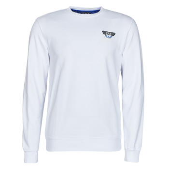 Clothing Men sweaters Emporio Armani EA7 6LPM69 White / Blue