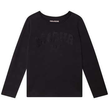 Clothing Girl Long sleeved shirts Zadig & Voltaire X15356-09B Black