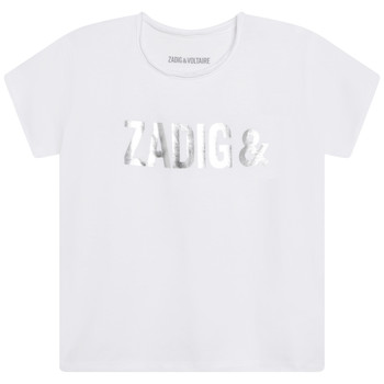 Clothing Girl short-sleeved t-shirts Zadig & Voltaire X15370-10B White