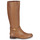 Shoes Women Boots Lauren Ralph Lauren BRITTANEY-BOOTS-TALL BOOT Cognac
