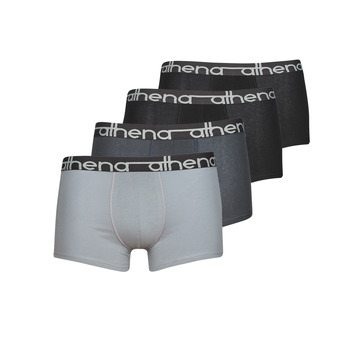 Underwear Men Boxer shorts Athena EASY JEAN X4 Black / Grey