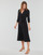 Clothing Women Long Dresses Lauren Ralph Lauren CARLYNA 3/4 SLEEVE Black